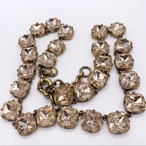 J. Crew Peach Crystal Necklace - Picture 2 of 3